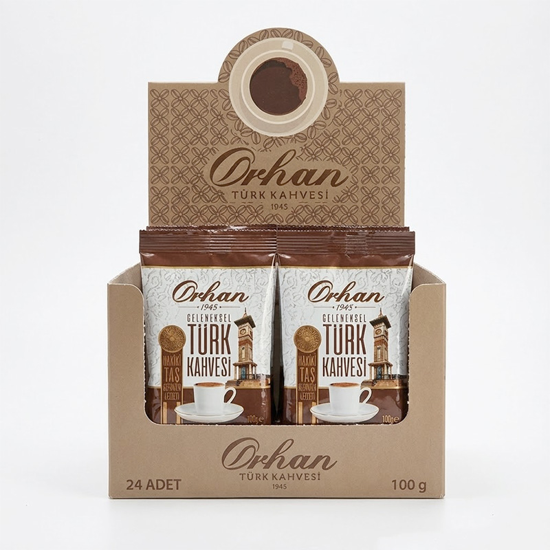 Orhan Öğütülmüş Türk Kahvesi 24x100 gr